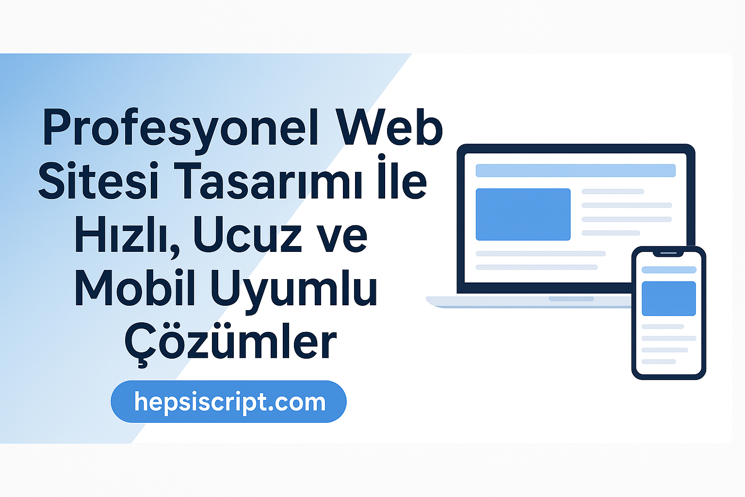 Profesyonel Web Sitesi Tasarımı İle Hızlı, Ucuz ve Mobil Uyumlu Çözümler