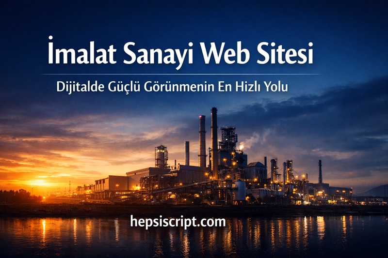 İmalat Sanayi Web Sitesi ile Dijitalde Güçlenmenin En Pratik Yolu