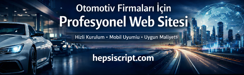 Otomotiv Firmaları Web Sitesi ile Dijitalde Güçlenmenin En Pratik Yolu